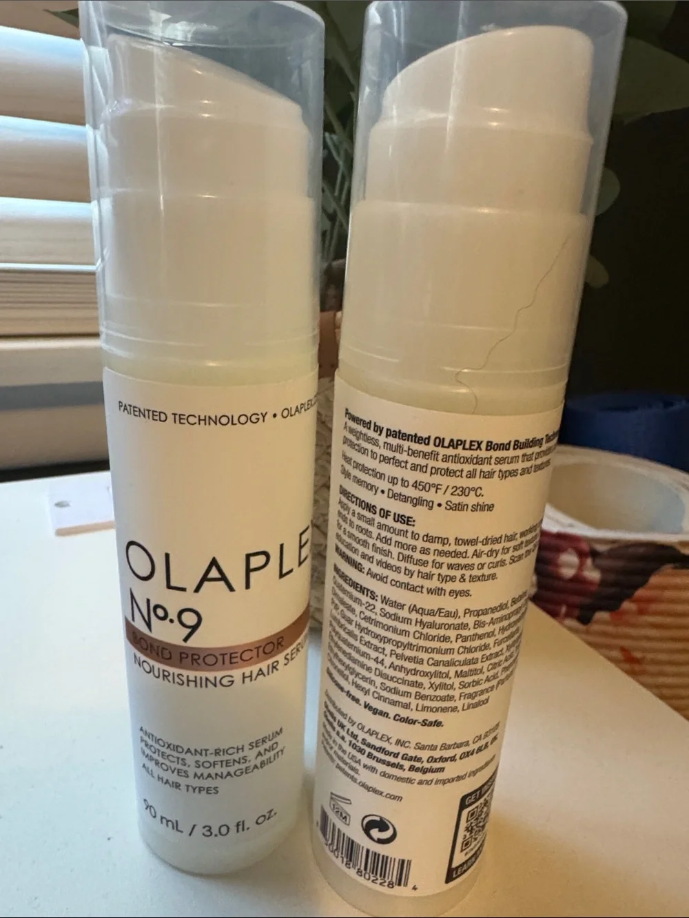OLAPLEX No.9 Nourishing Hair Serum Pump Bottles — set of 2